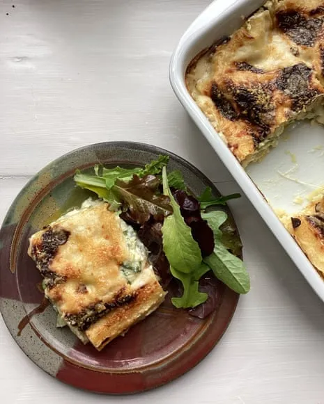 An Inspired Dish for Lasagna with Courgette and Cheese Medley